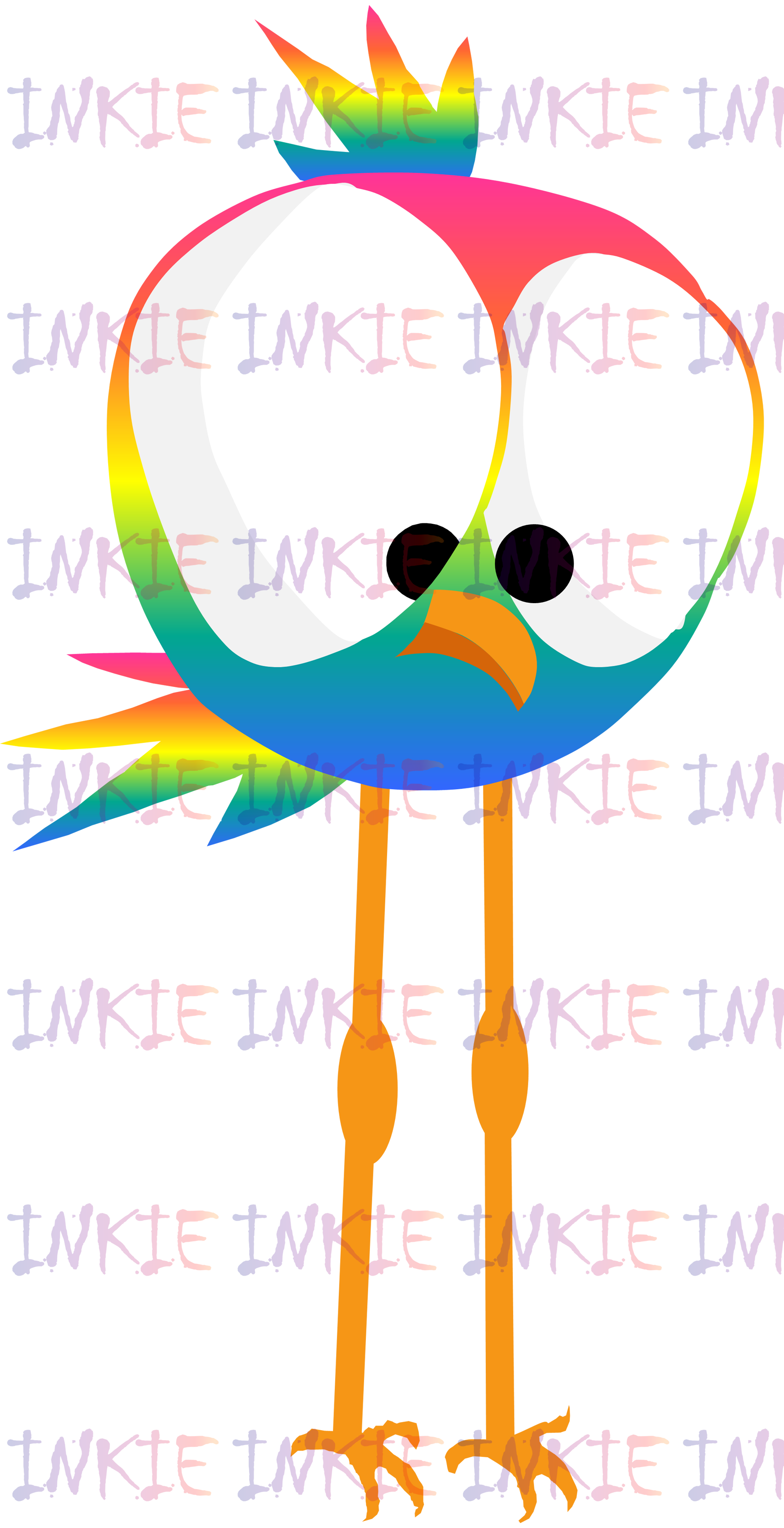 Tall Rainbow Bird